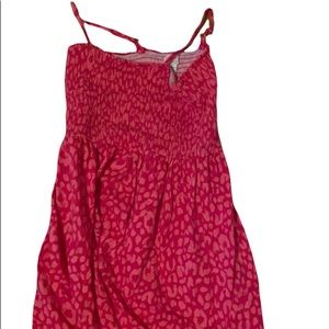 CHILDREN's PLACE long pink cheetah print sundress